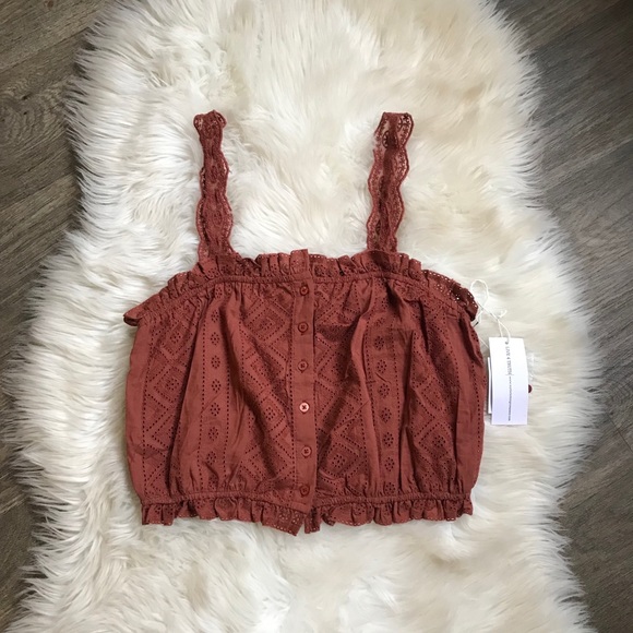 Charlotte Russe Tops - Charlotte Russe Crop Top Size Large